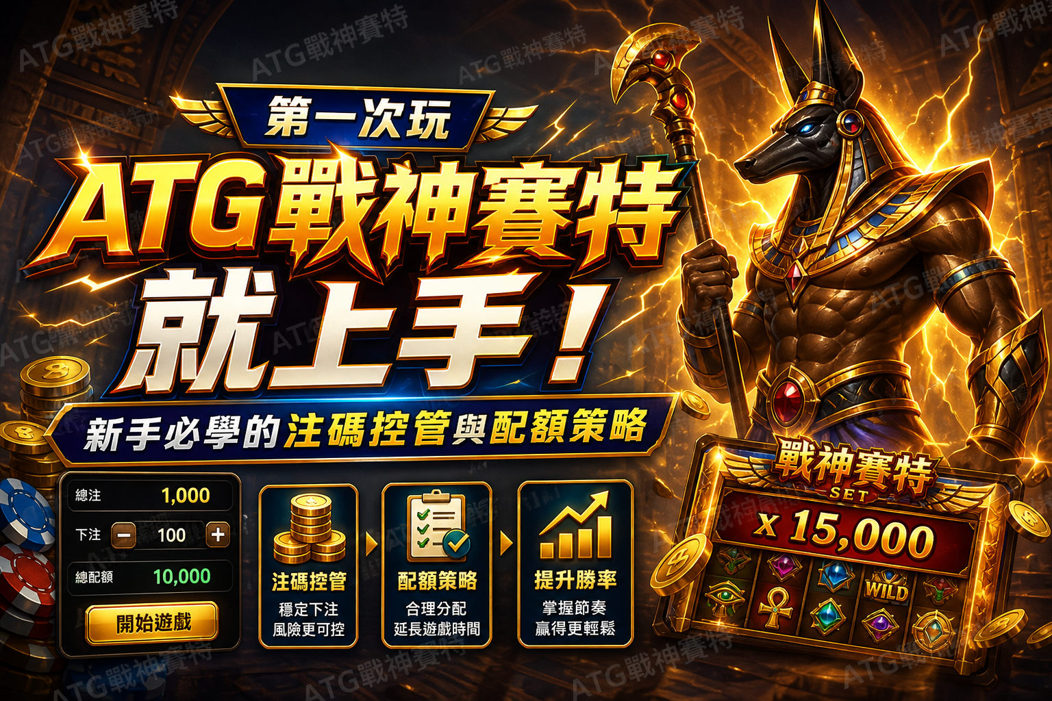 第一次玩 ATG 戰神賽特就上手！新手必學的注碼控管與配額策略